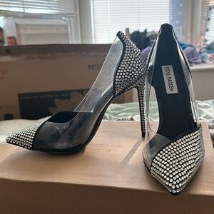 Steve Madden Lili rhinestone heels brand new in box
